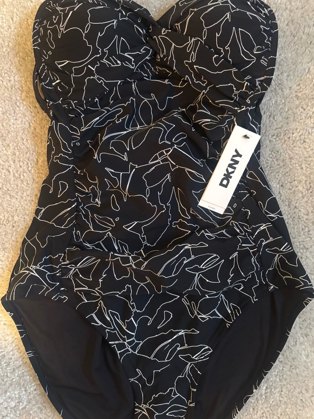 DKNY Women’s One-Piece Bathing Suit - Picture 3 of 5